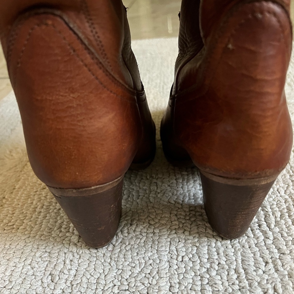 Frye Women's Brown Heeled Boots - Picture 3 of 8